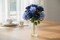 20 Inch Blue Rose Hydrangea Bush Artificial Floral Stem for Arrangements-60126 RO.BLUE